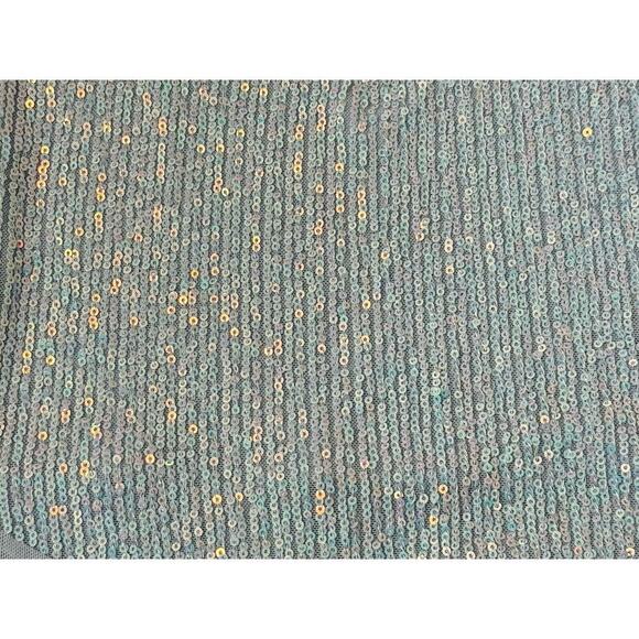 INTIMATELY FREE PEOPLE Sparks Fly Iridescent Light Baby Blue Sequin Bodysuit XS - Picture 9 of 10